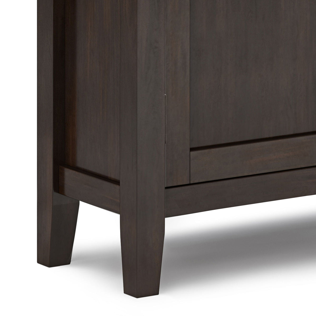 Low Storage Cabinet with Adjustable Shelves - Brunette Brown, photo 2 of 10