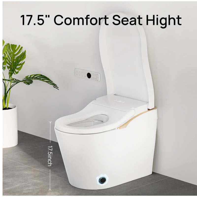 Modern Smart Toilet With Bidet, Auto Flush, Heated Seat, and More by HouseOfZazla