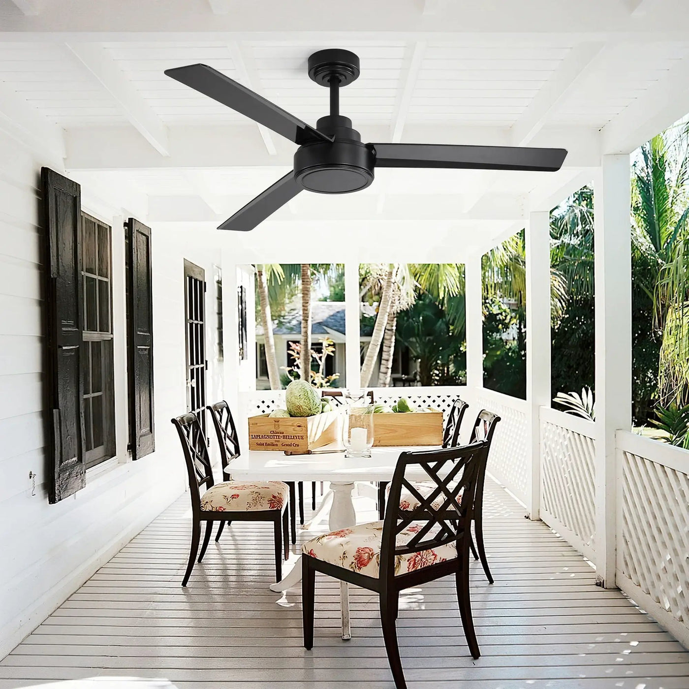 Ceiling Fan Without Light, 3 Blades Farmhouse Ceiling Fan With Remote Control 6-Speed Reversible Dc Motor For Living Room, Bedroom, Kitche by HouseOfZazla