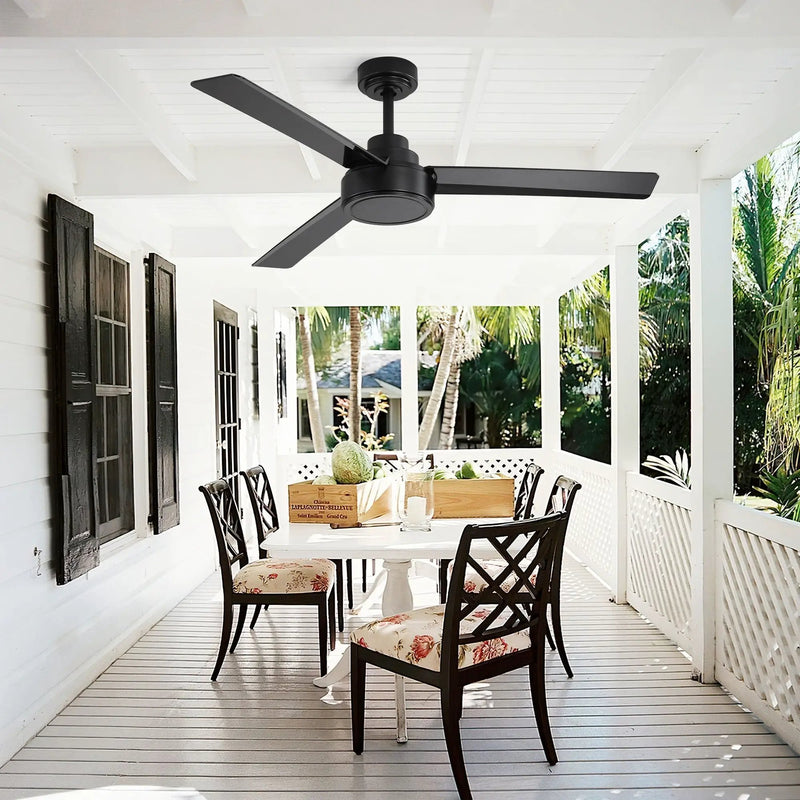 Ceiling Fan Without Light, 3 Blades Farmhouse Ceiling Fan With Remote Control 6-Speed Reversible Dc Motor For Living Room, Bedroom, Kitche by Unique Piece Furniture