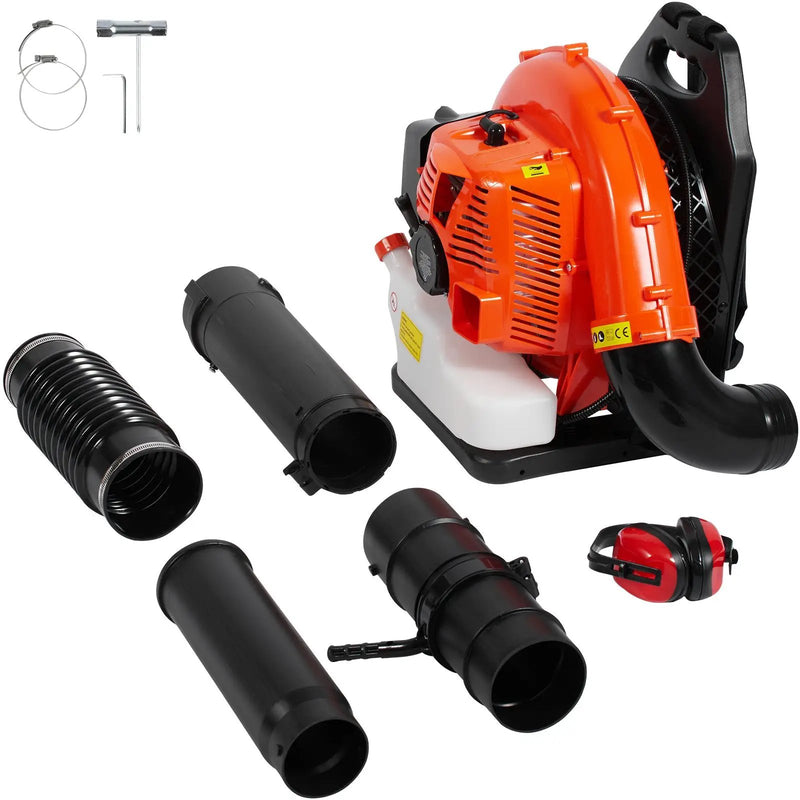 Backpack Leaf Blower 79CC 2-Cycle Gas Leaf Blower 930CFM Air Volume 184MPH by HouseOfZazla