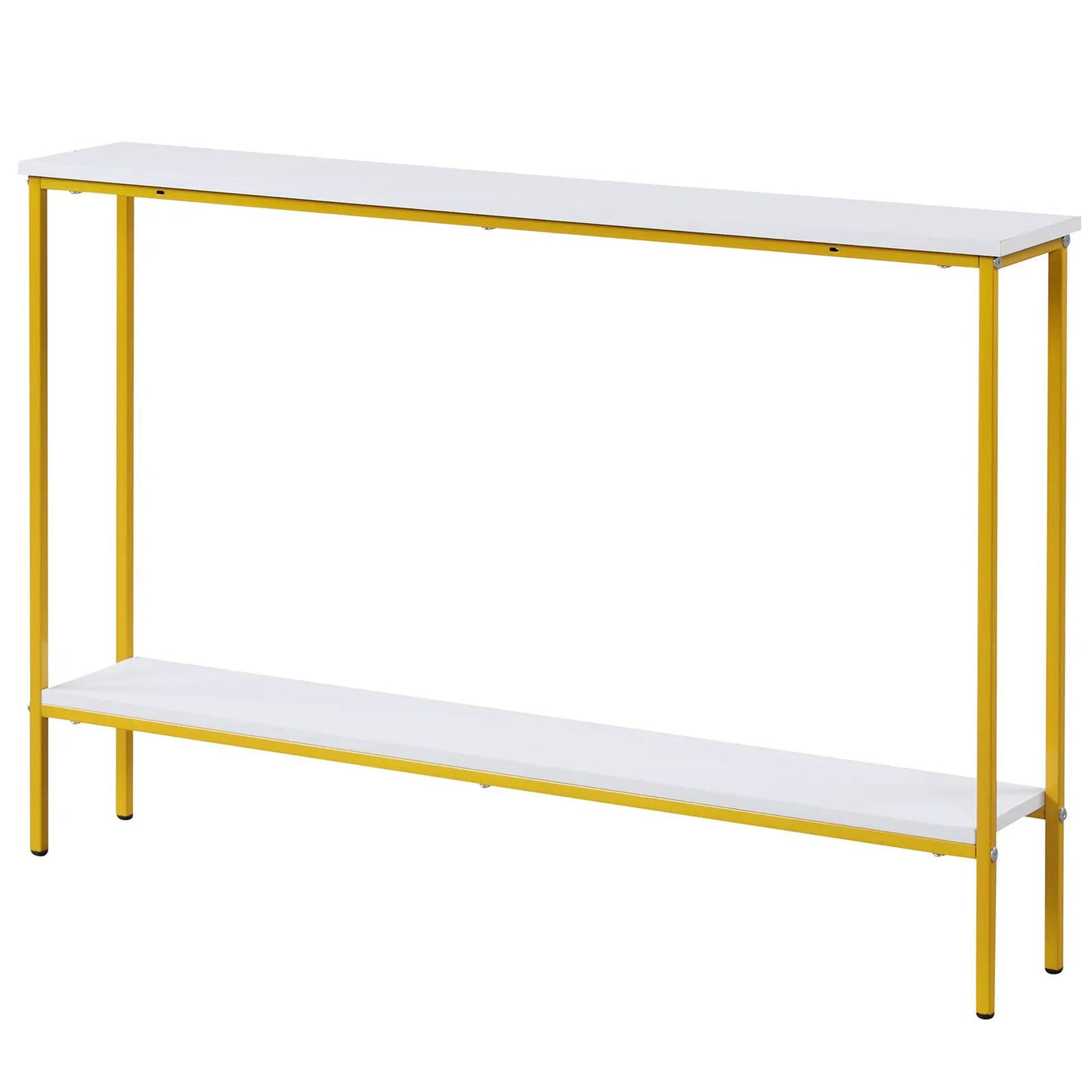 44 Inch Console Table with Shelf with Dual Anti-Tipping Kits by DirectDeals