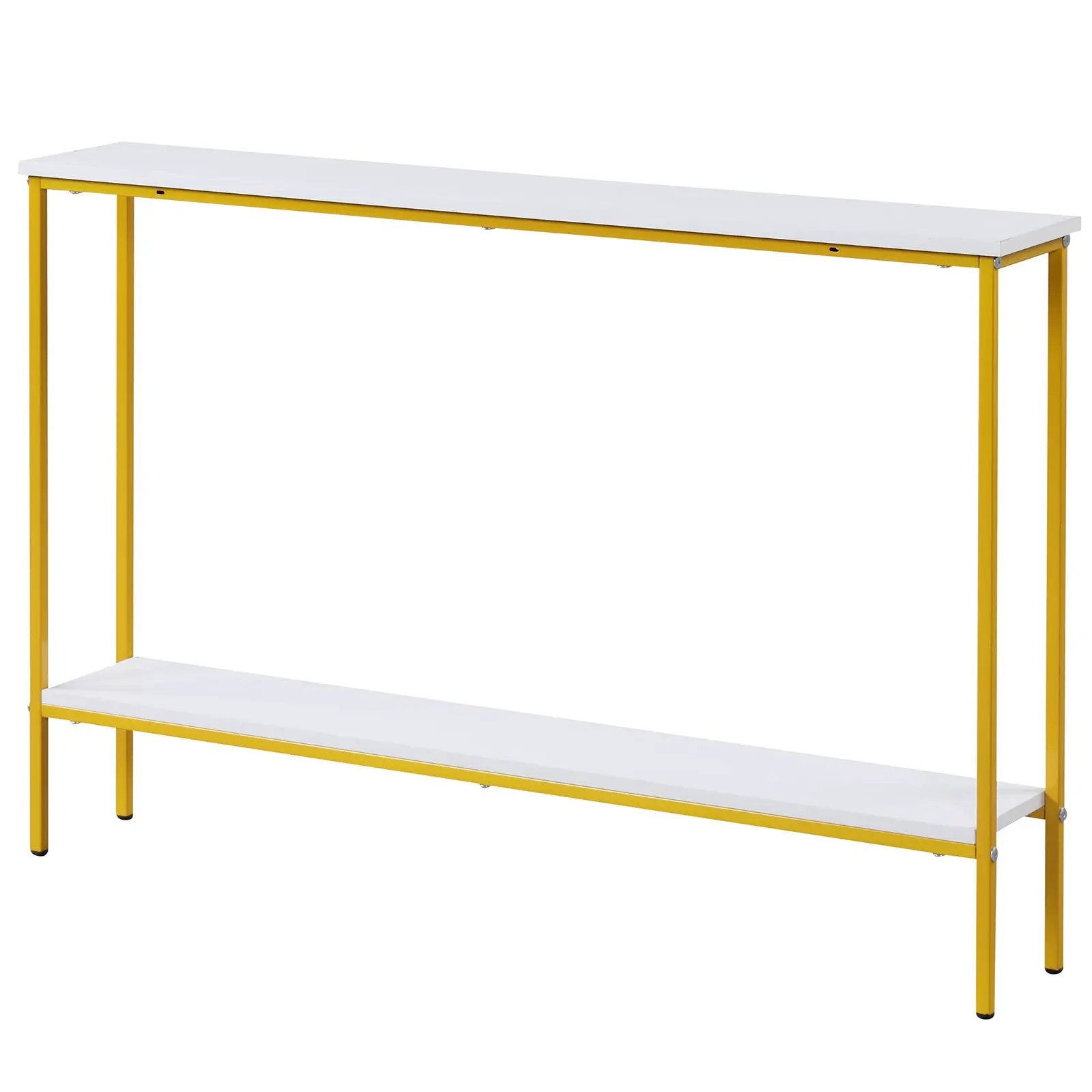44 Inch Console Table with Shelf with Dual Anti-Tipping Kits by DirectDeals