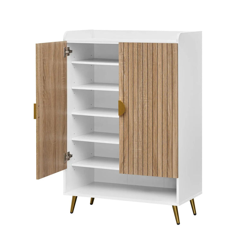 7-Tier Tall Shoe Storage Cabinet with Adjustable Shelves by DirectDeals