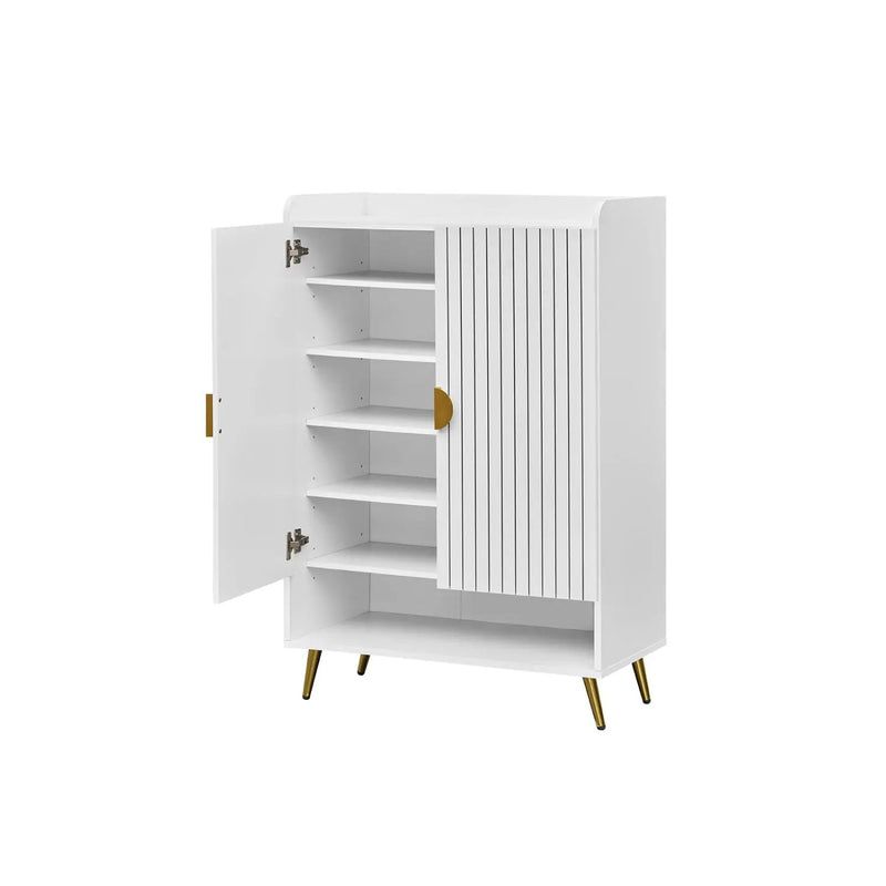 7-Tier Tall Shoe Storage Cabinet with Adjustable Shelves by DirectDeals
