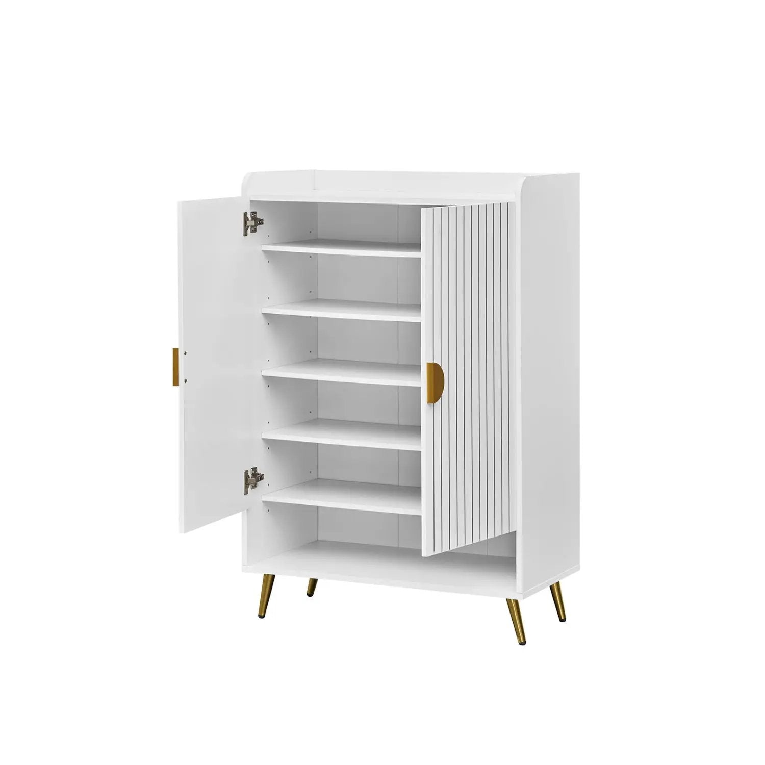 7-Tier Tall Shoe Storage Cabinet with Adjustable Shelves by DirectDeals