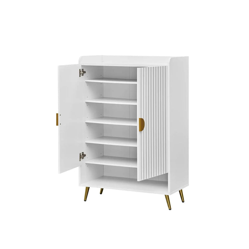 7-Tier Tall Shoe Storage Cabinet with Adjustable Shelves by DirectDeals