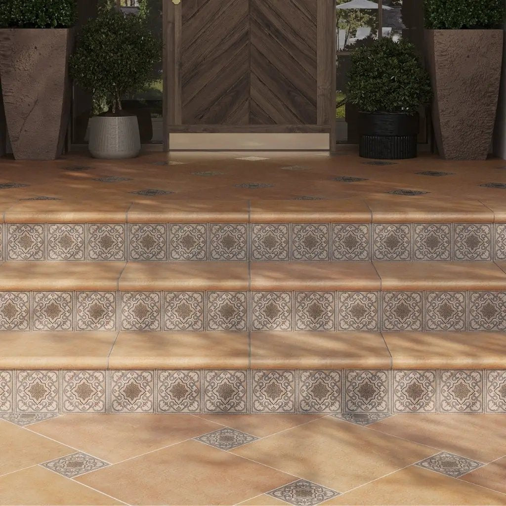 Taupe-blue Terracotta 6x6 Matte Square Porcelain Tile (19 pack, 4.65 sq ft/case) by Apollo Tile