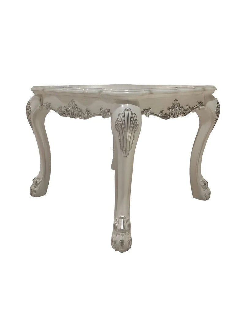 Dresden End Table Bone White by HouseOfZazla