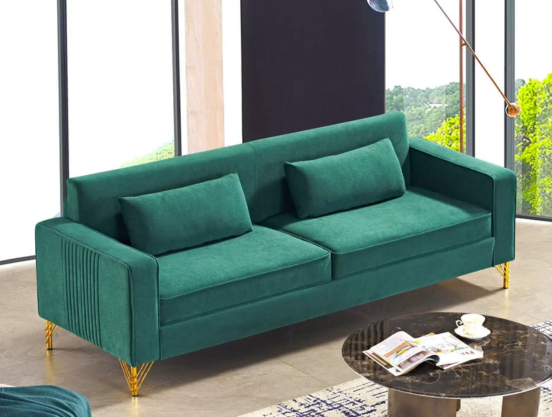 Aesthetic 3 Seater Couch With Classic Modern Appeal And Luxurious Soft Comfort by HouseOfZazla