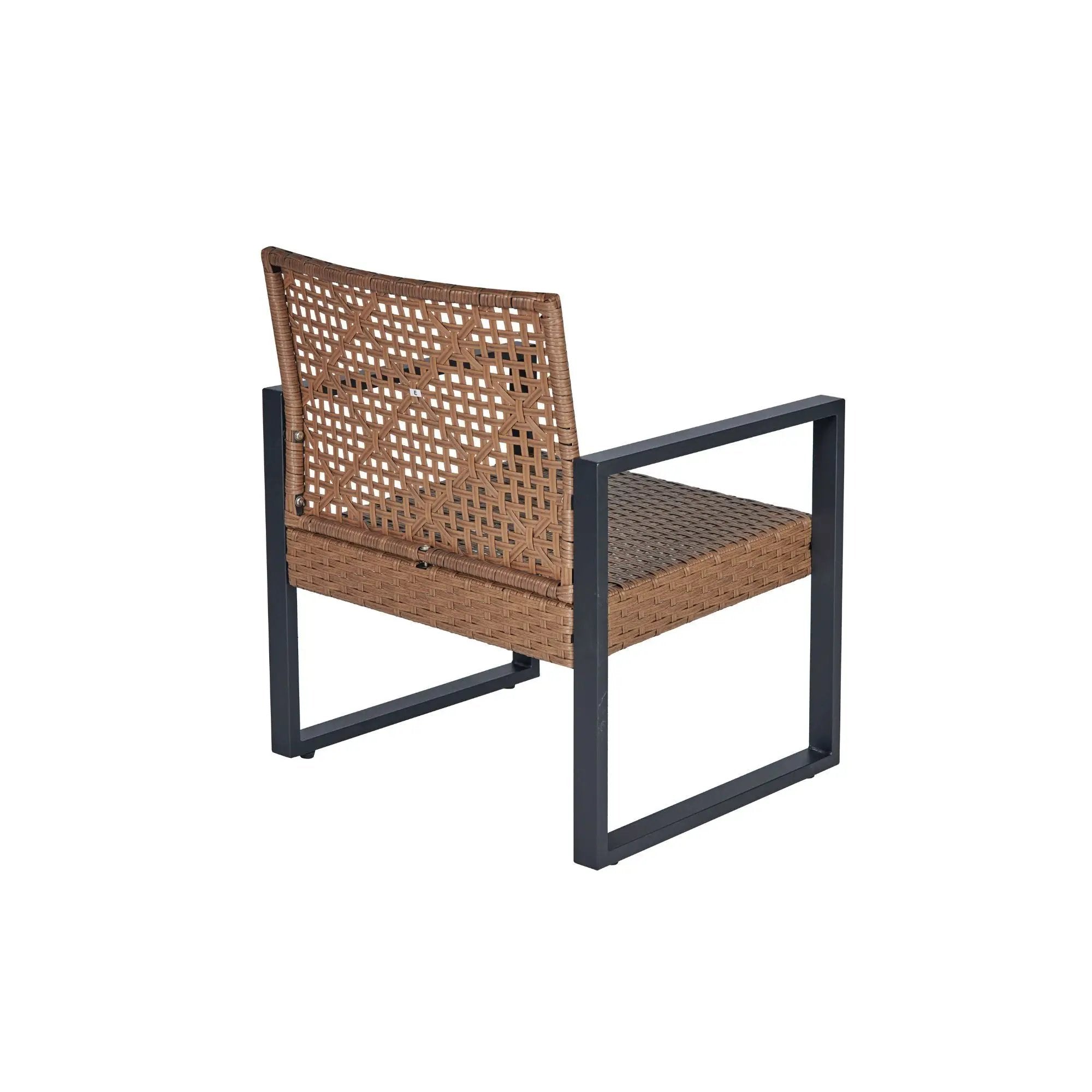4 Piece Patio Furniture Set With Acacia Wood Table Top And Cushions by HouseOfZazla