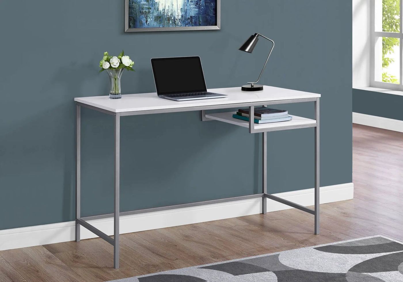 Computer Desk For Home Office, Compact Modern Design by HouseOfZazla