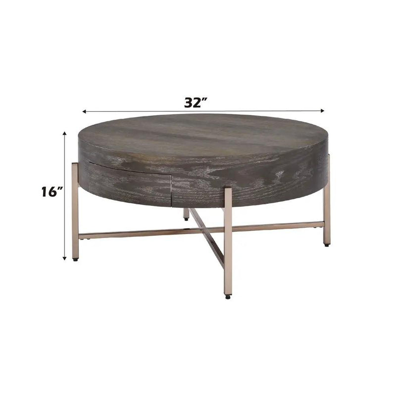 Weyton - Coffee Table - Light Brown & Champagne by Unique Piece Furniture