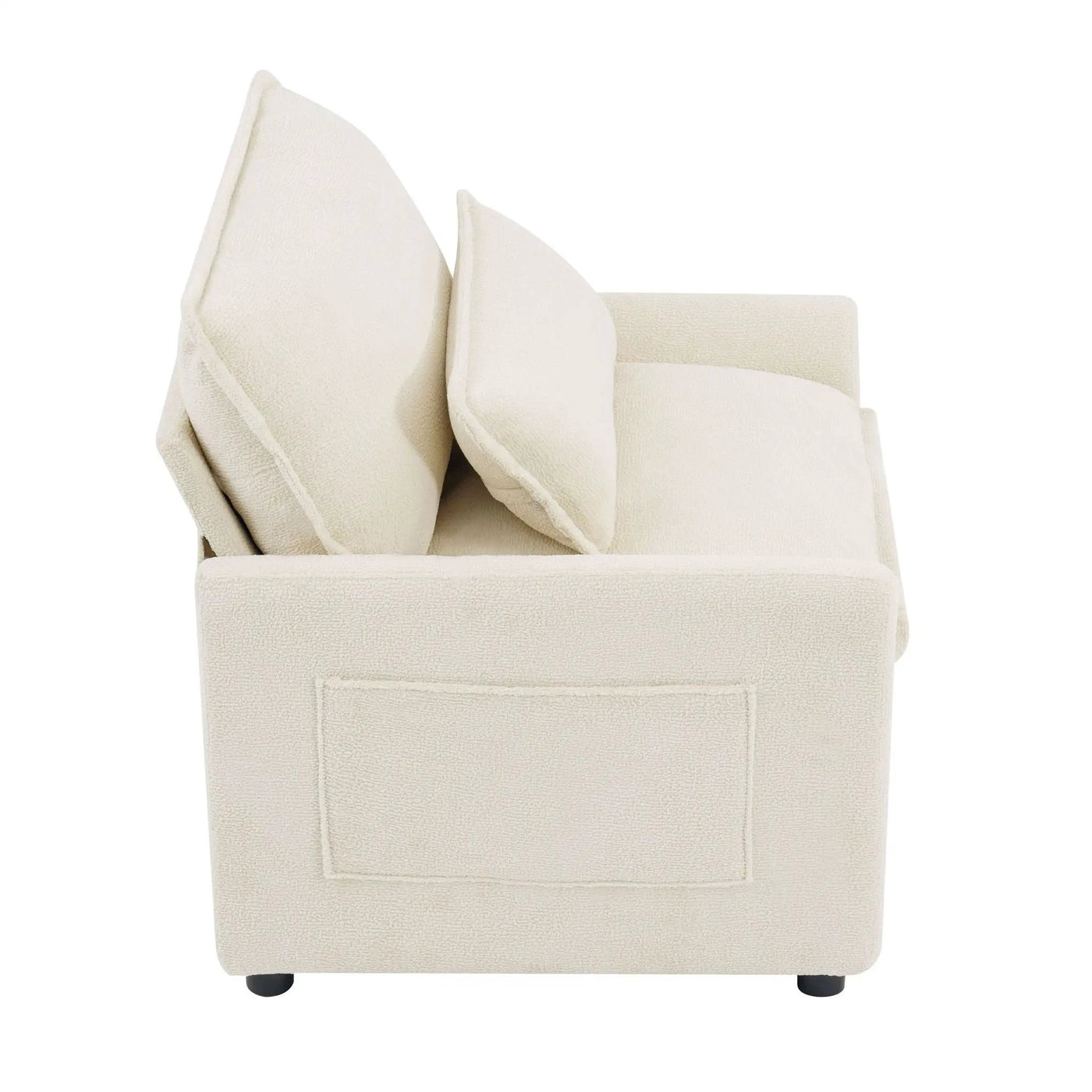 Modern Single Seat Accent Chair With Side Storage Pockets by HouseOfZazla