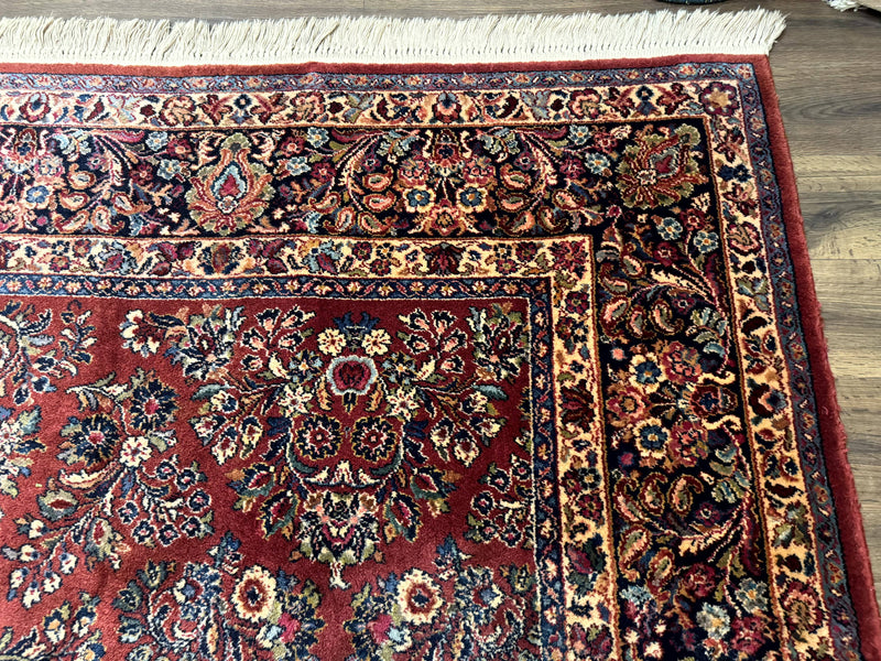 Karastan Rug 10x14, Red Sarouk #785, Wool Original 700 Series by Jewel Rugs