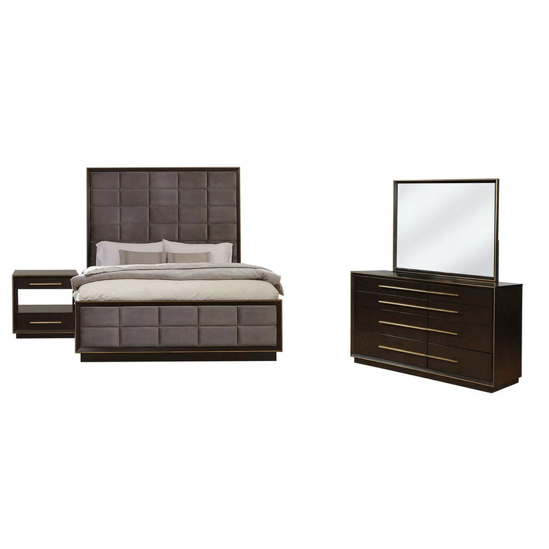 Durango 4-piece Queen Bedroom Set Smoked Peppercorn by Unique Piece Furniture