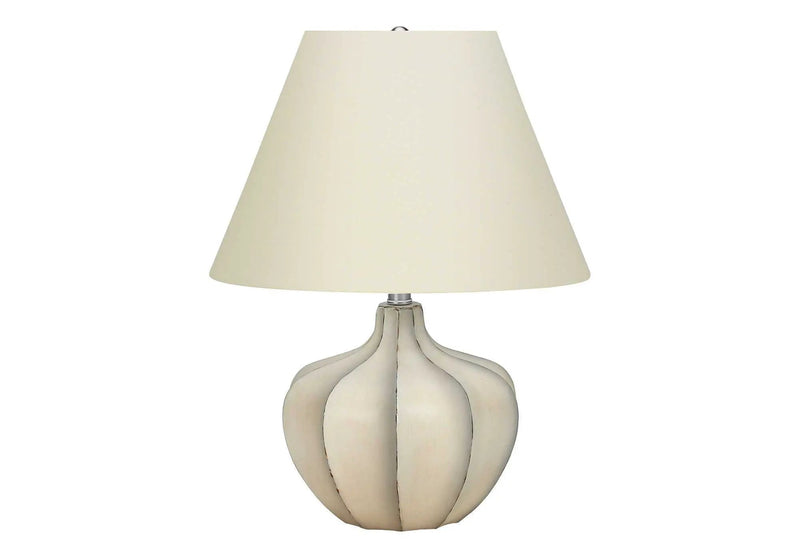 Resin Transitional Lighting, Table Lamp - Cream by HouseOfZazla