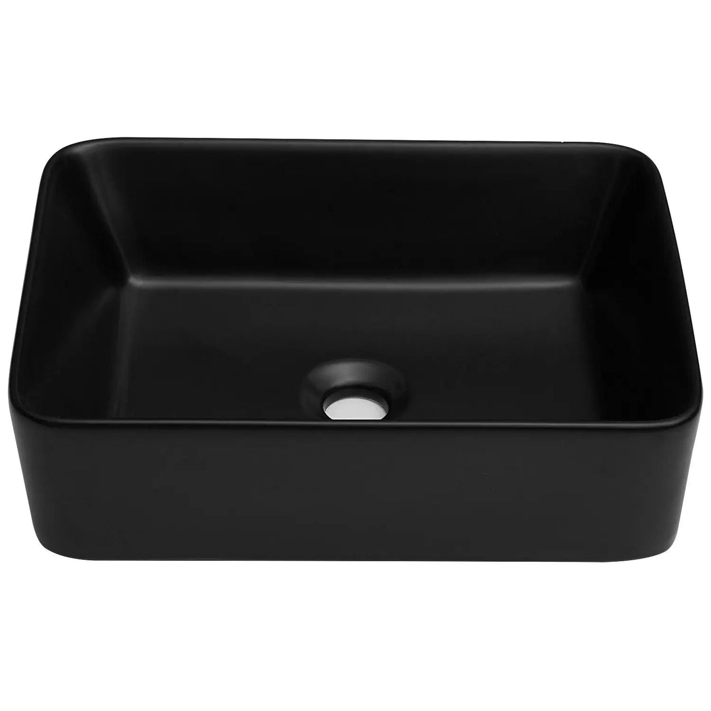 Modern European Design Ceramic Rectangular Vessel Bathroom Sink by HouseOfZazla