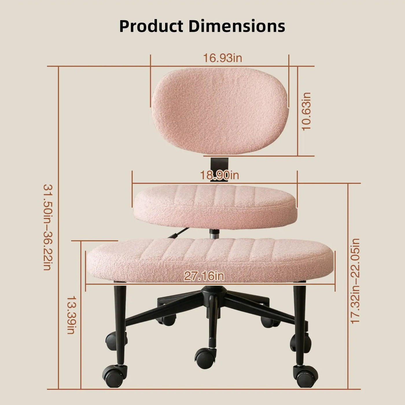 Ergonomic Cross Legged Office Chair With Back Support by HouseOfZazla