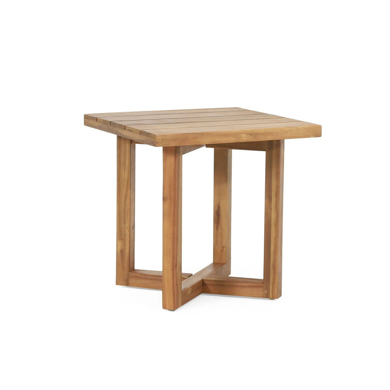 Ella - Square Side Table With Cross Stretcher Base by HouseOfZazla