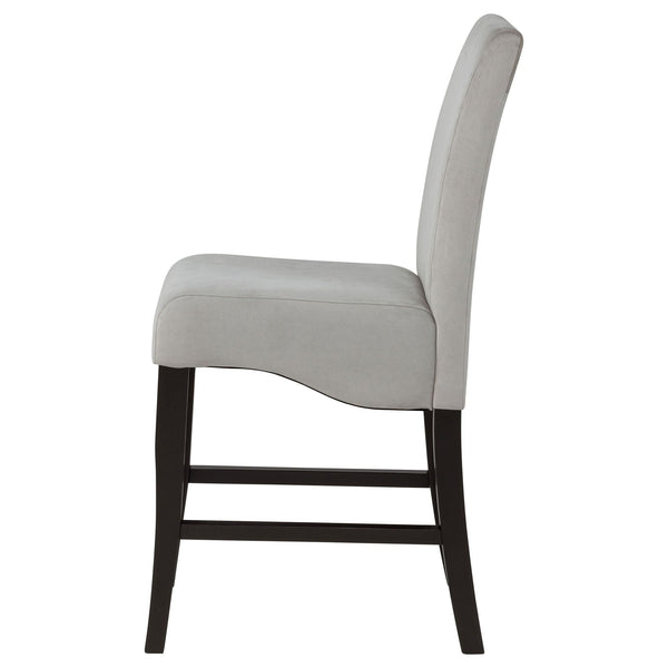 Stanton Velvet Upholstered Counter Chair Grey (Set of 2), photo 2 of 7