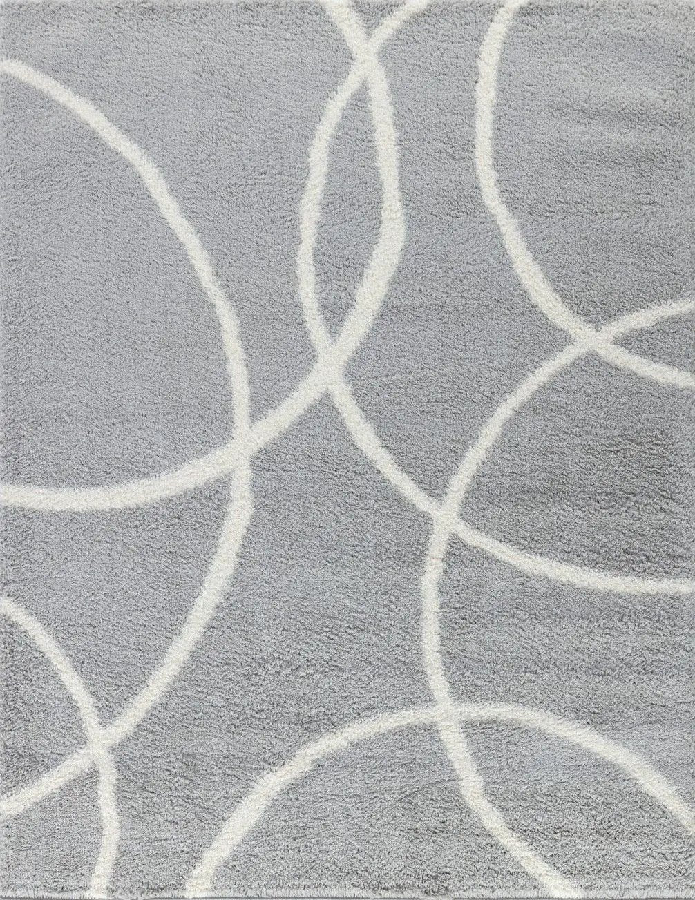 Loft Shag - 7'10" X 9'10" Shaggy Area Rug - Gray by HouseOfZazla