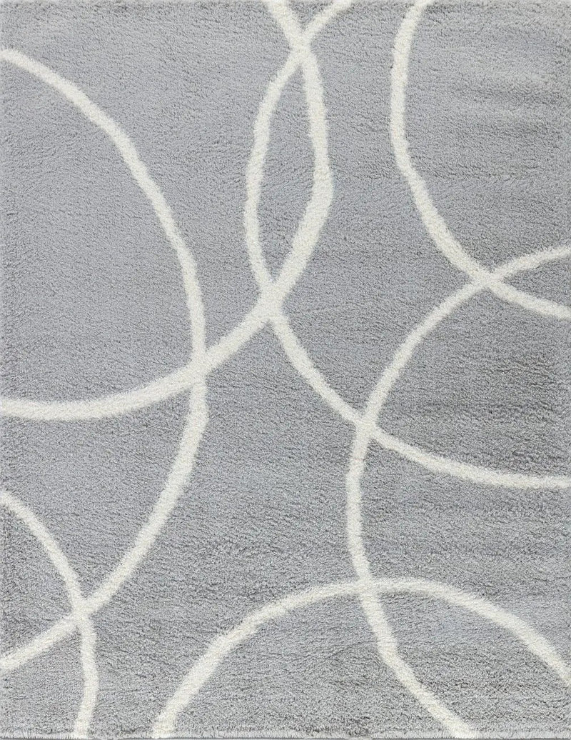 Loft Shag - 7'10" X 9'10" Shaggy Area Rug - Gray by HouseOfZazla