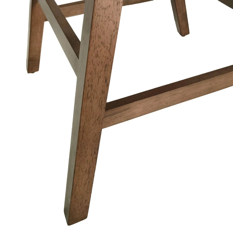 Mid Century Modern Counter Stool With V Shape Frame And Upholstered Seating by HouseOfZazla