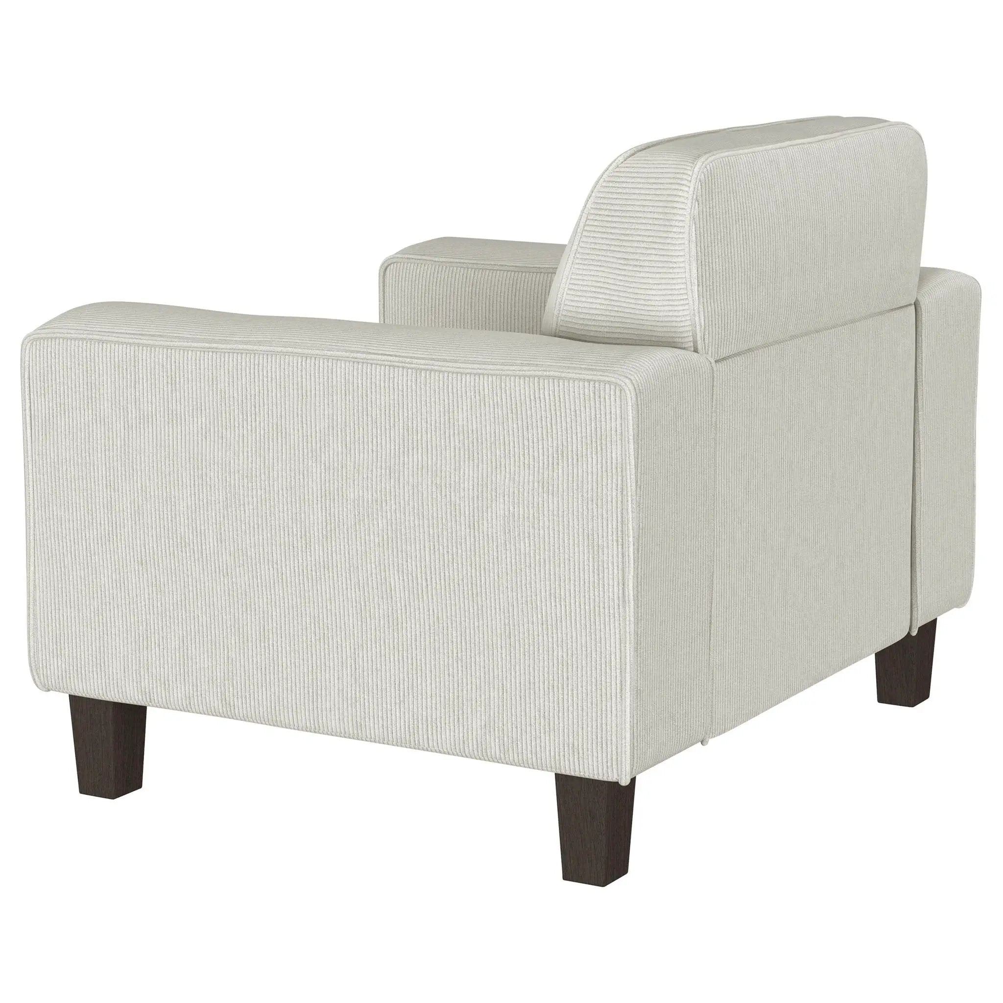 Deerhurst Upholstered Track Arm Tufted Accent Chair Greige by Unique Piece Furniture