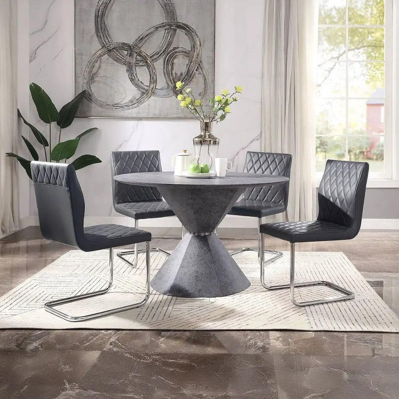 Ansonia - Dining Table - Faux Concrete by Unique Piece Furniture