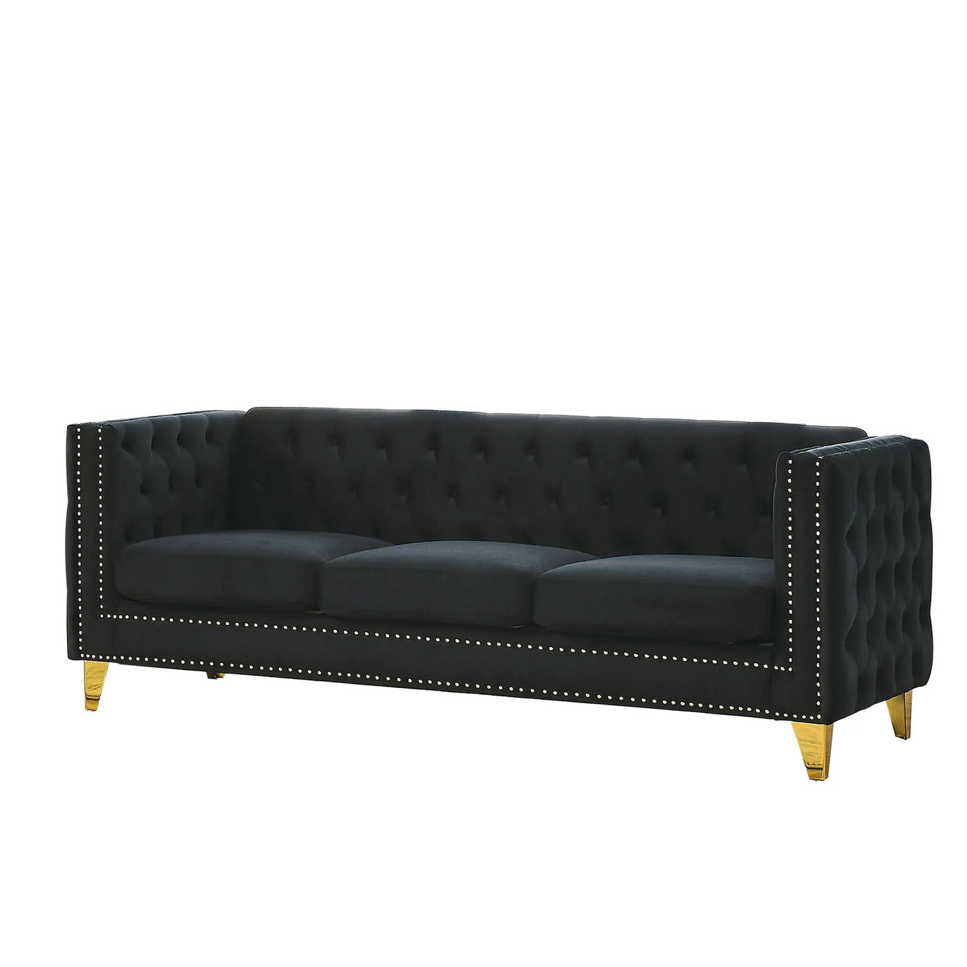Modern Sofa With Button Tufting, Upholstered Couch For Living Room by HouseOfZazla