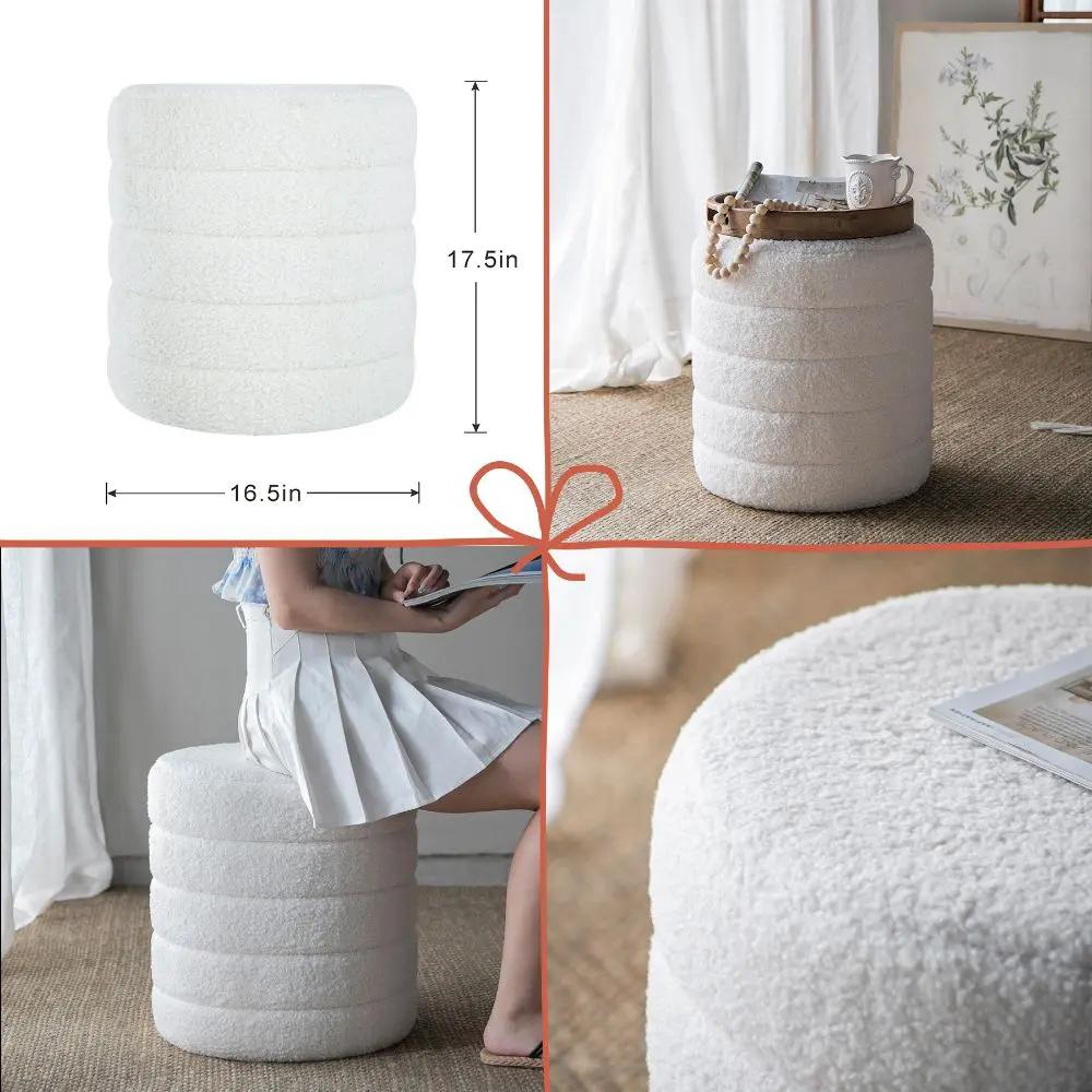 French Country Home Decor Collection (Includes An Artificial Plant, Vase, Trays, Stool And Side Table) (Set of 5) - Multicolor by Unique Piece Furniture