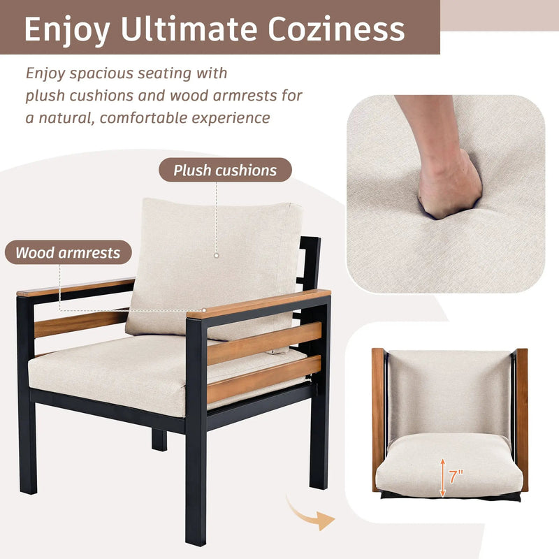 Go 4-Piece Outdoor Furniture Sofa Set by HouseOfZazla