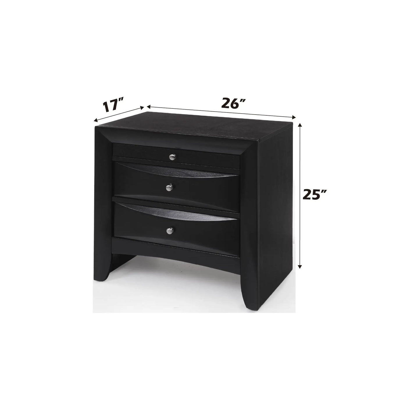 Ireland Elegant Design Nightstand by HouseOfZazla
