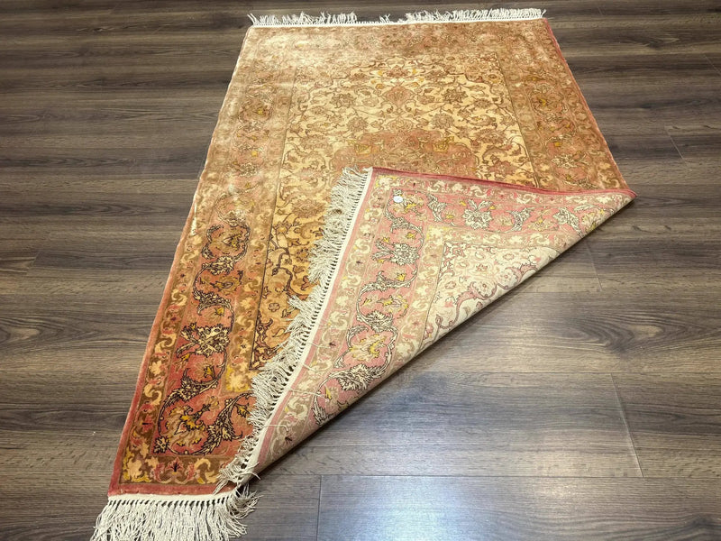 Persian Isfahan Rug 3x5 Fine 550 KPSI Kork Wool on Silk by Jewel Rugs