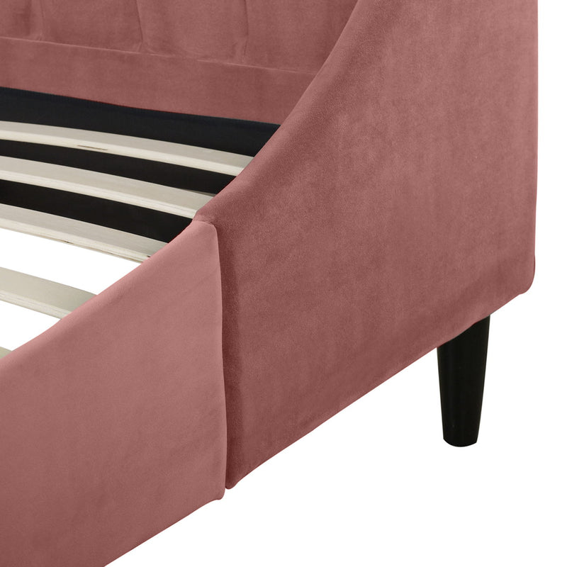 Aspen - Vertical Tufted Modern Headboard Platform Bed Set by HouseOfZazla