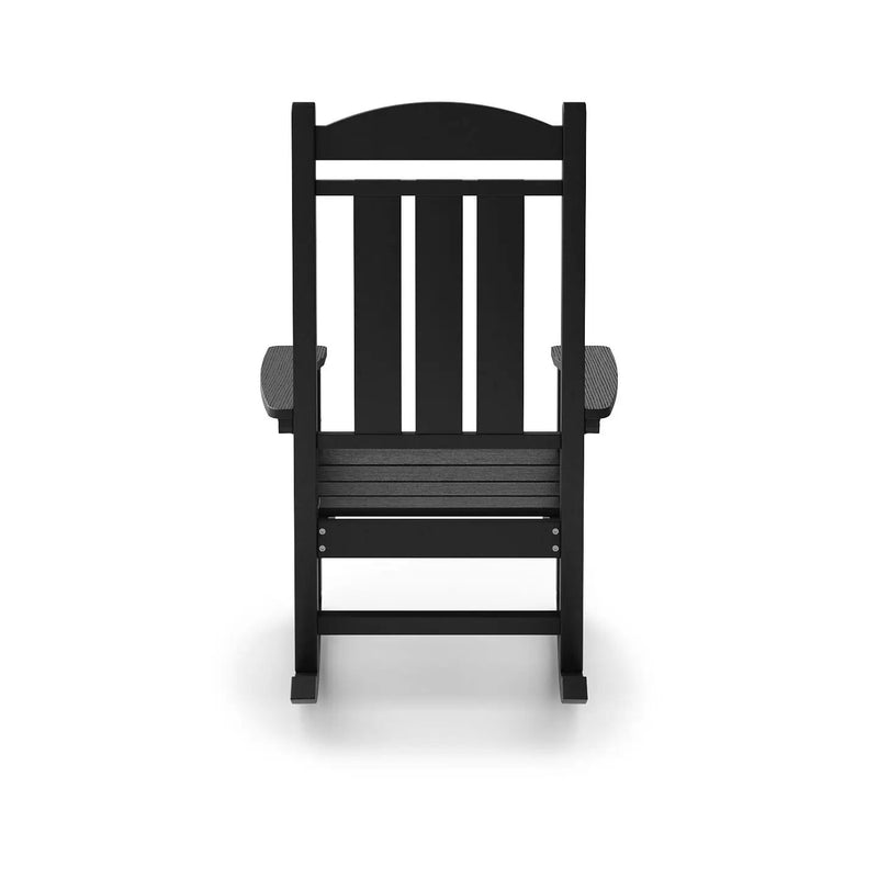 Traditional Porch Rocker Classic HDPE Poly Lumber For Porch, Patio, And Garden Comfort by Unique Piece Furniture