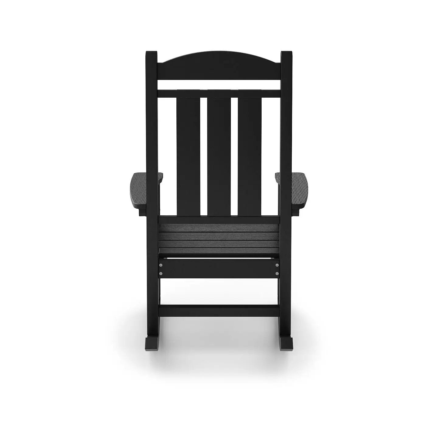 Traditional Porch Rocker Classic HDPE Poly Lumber For Porch, Patio, And Garden Comfort by HouseOfZazla
