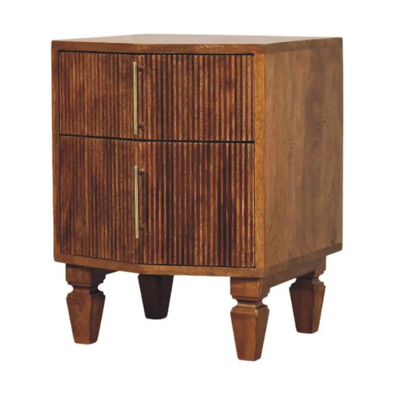 Solid Wood Louvre Bedside Unit by HouseOfZazla