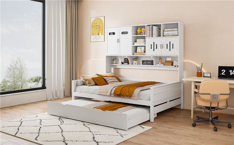 Daybed With All-In-One Cabinet And Shelf by HouseOfZazla