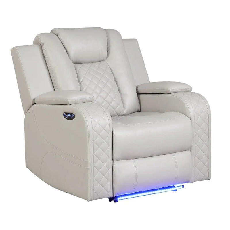 Benz - LED & Power Recliner Chair by Unique Piece Furniture