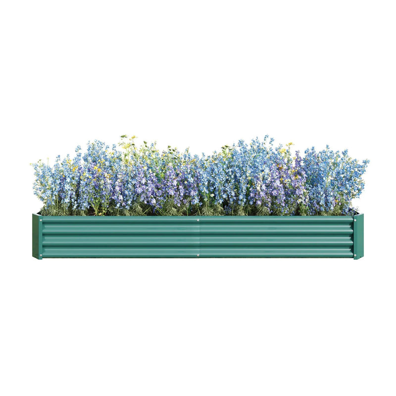 Raised Garden Bed Kit - Metal Raised Bed Garden 7.6x3.7x0.98ft by HouseOfZazla