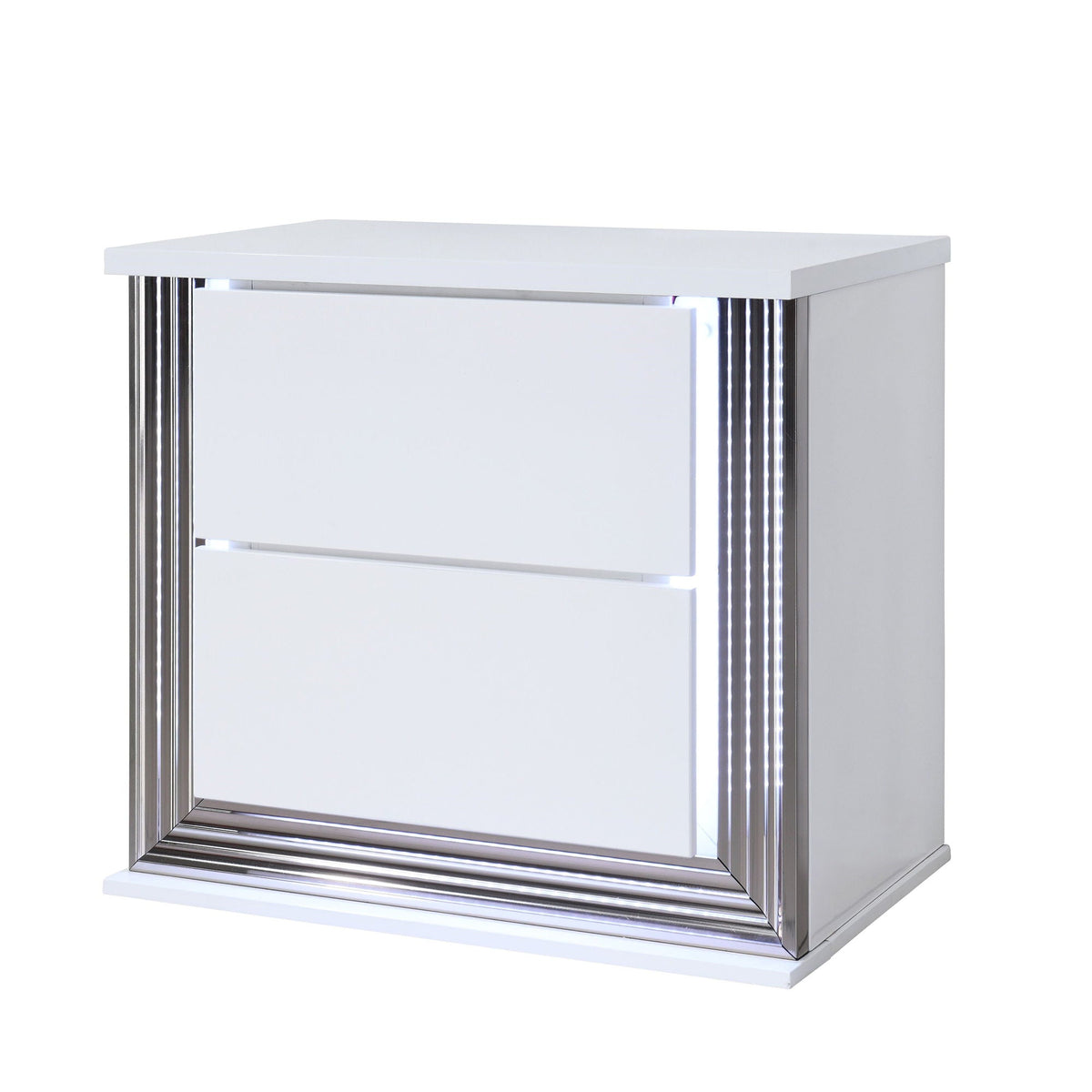Moon Smooth Nightstand with LED - White, photo 3 of 5