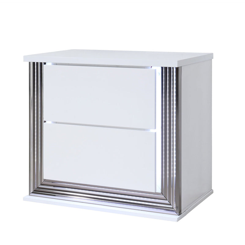 Moon Smooth Nightstand with LED - White, photo 3 of 5