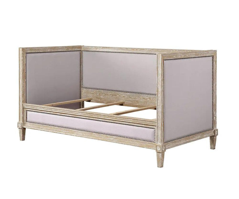 Charlton - Twin Daybed - Beige / Weathered Oak by HouseOfZazla