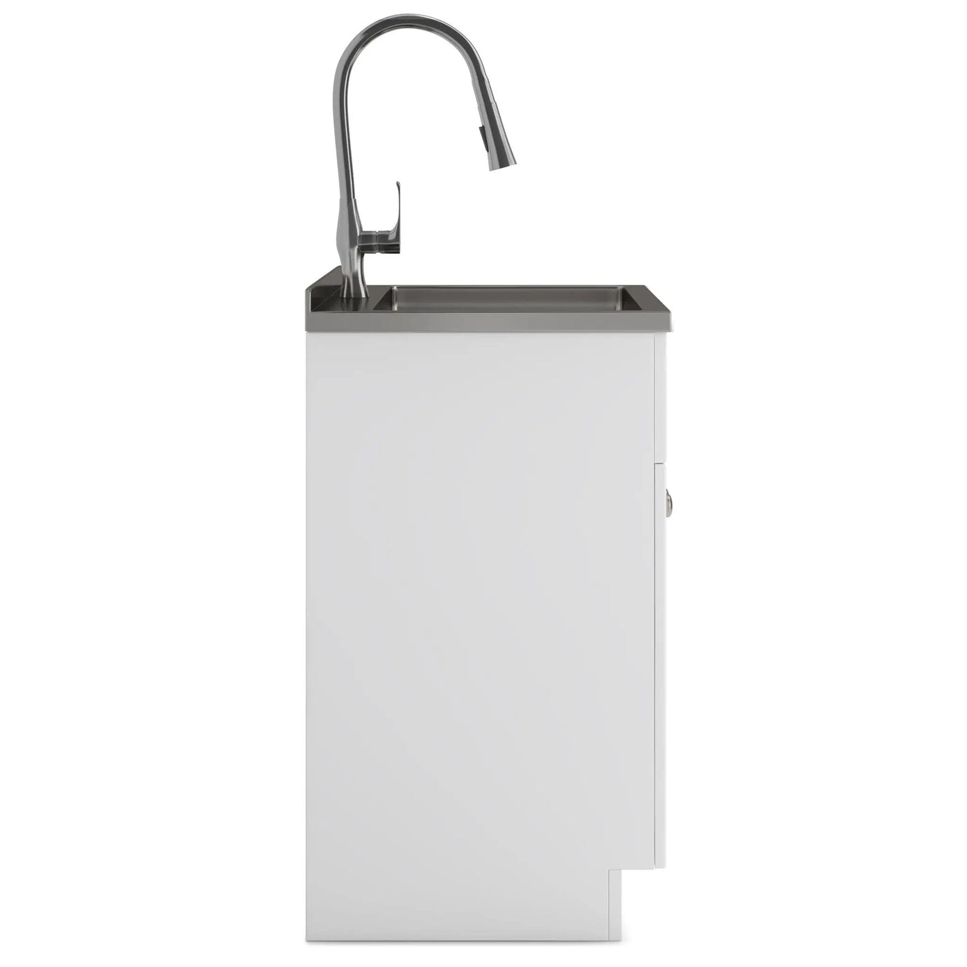 Beckham - Laundry Cabinet & Faucet And Stainless Steel Sink by HouseOfZazla