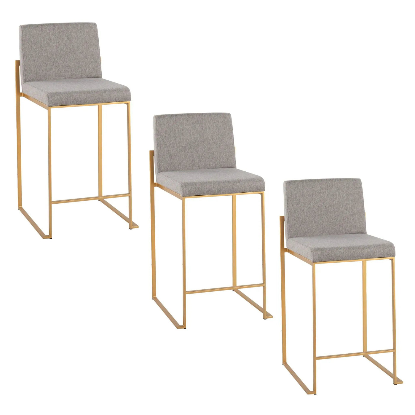 Fuji - Contemporary High Back Stylish Counter Stool by HouseOfZazla