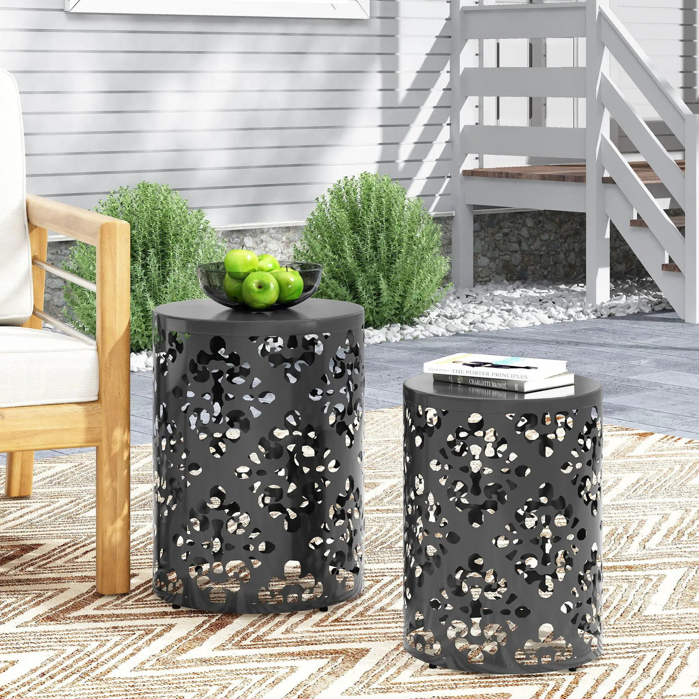 Outdoor Metal Modern Design End Table by HouseOfZazla