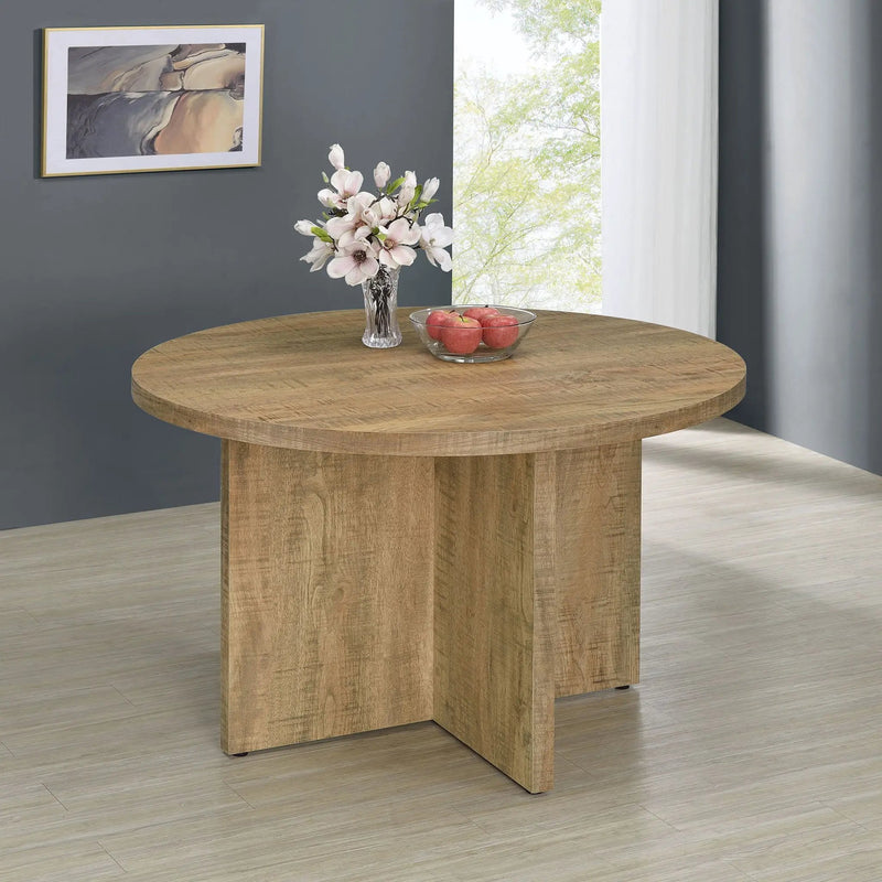 Jamestown Round 47-inch Composite Wood Dining Table Mango by Unique Piece Furniture