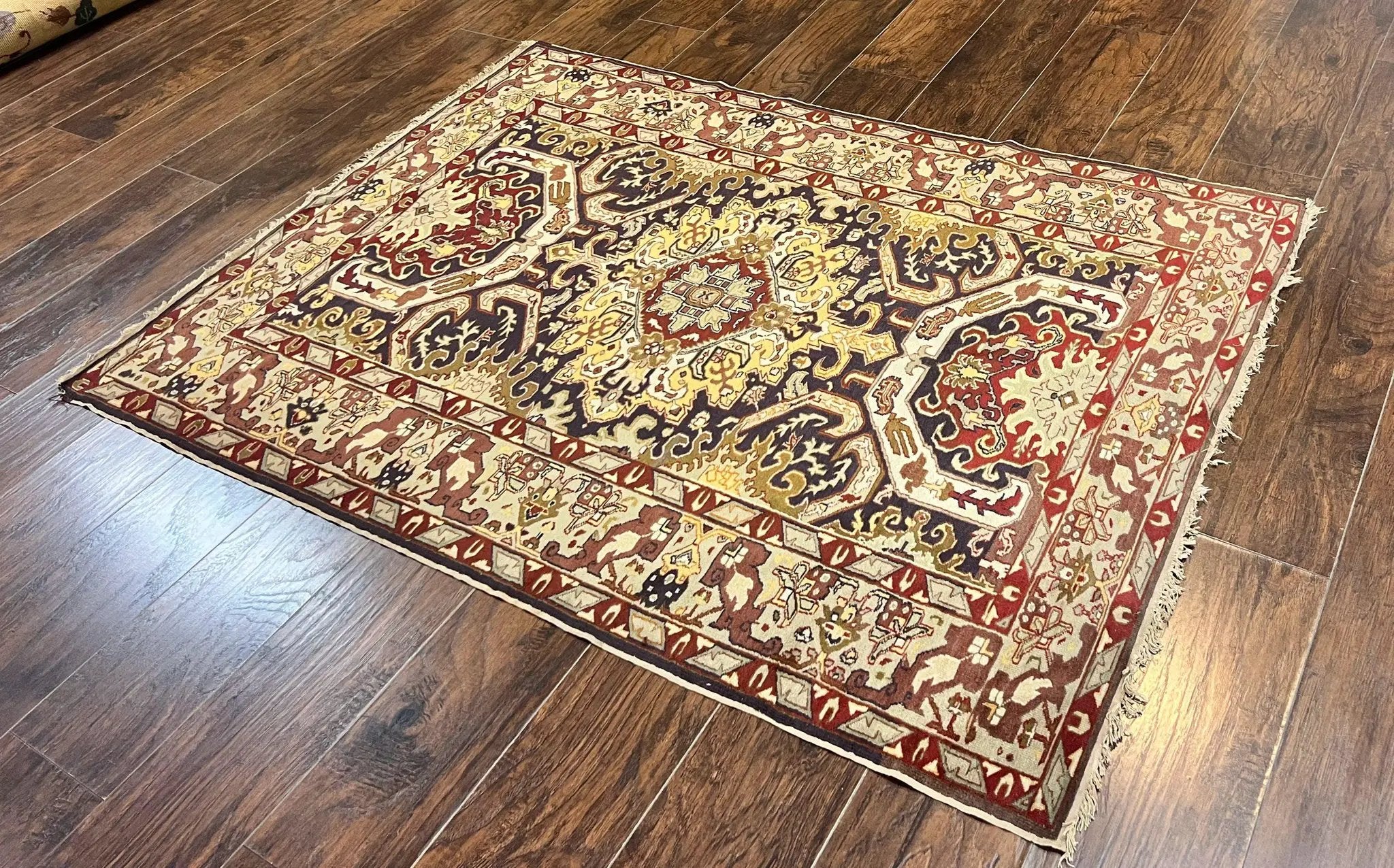 Antique Caucasian Rug, Kuba Seychour Rug, Handmade Wool Oriental Carpet, Azerbaijan Rug by Jewel Rugs